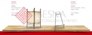 La imagen 8 de la Empresa BESNA ARTESANIA Y DECORACIÓN EN FERRO Muebles Y Artículos Para Casas en Recoleta RM