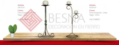 La imagen 2 de la Empresa BESNA ARTESANIA Y DECORACIÓN EN FERRO Muebles Y Artículos Para Casas en Recoleta RM