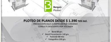 La imagen 7 de la Empresa CENTRO DE PLOTEO - BERGEN PLOTTER Ploteo de Planos en Santiago RM